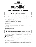 Предварительный просмотр 10 страницы EuroLite 500 IR User Manual