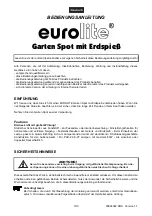 Preview for 3 page of EuroLite 50498610 User Manual