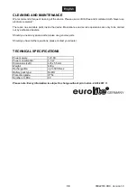 Preview for 8 page of EuroLite 50605200 User Manual