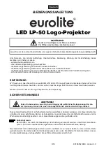 Preview for 3 page of EuroLite 51799375 User Manual