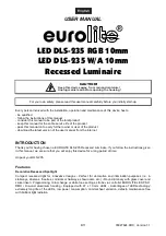 Preview for 8 page of EuroLite 51930425 User Manual