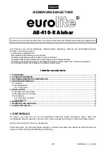 Предварительный просмотр 2 страницы EuroLite AB-410-R Alubar User Manual