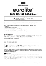 Предварительный просмотр 17 страницы EuroLite ACCU SLS-180 User Manual