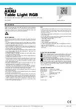 Preview for 2 page of EuroLite AKKU 41700320 User Manual