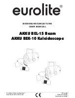 EuroLite AKKU BEK-10 Kaleidoscope User Manual preview