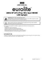 Preview for 18 page of EuroLite Akku IP UP-4 Plus HCL Spot WDMX User Manual