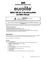 Предварительный просмотр 3 страницы EuroLite AKKU LED BC-9 User Manual