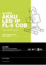 Предварительный просмотр 1 страницы EuroLite AKKU LED IP FL-5 COB 3200K User Manual