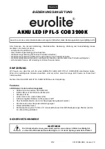 Предварительный просмотр 3 страницы EuroLite AKKU LED IP FL-5 COB 3200K User Manual