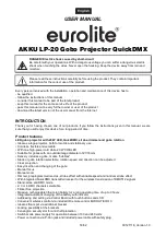 Preview for 18 page of EuroLite AKKU LP-20 User Manual