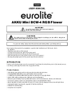 Предварительный просмотр 10 страницы EuroLite AKKU Mini BCW-4 User Manual