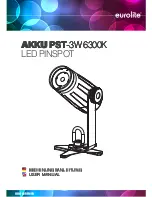 EuroLite AKKU PST-3W 6300K User Manual предпросмотр