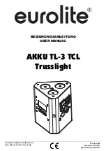 EuroLite AKKU TL-3 TCL User Manual preview