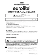 Предварительный просмотр 4 страницы EuroLite AKKU UP-1 QCL User Manual