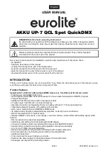 Preview for 23 page of EuroLite AKKU UP-7 QCL Spot QuickDMX User Manual