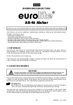 Preview for 3 page of EuroLite Alubar AB-46 User Manual