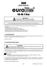 Предварительный просмотр 8 страницы EuroLite Alubar TB-616X User Manual