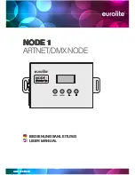 EuroLite ARTNET/DMX NODE 1 User Manual preview