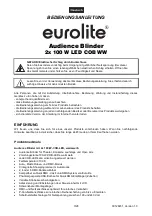 Предварительный просмотр 3 страницы EuroLite Audience Blinder User Manual