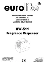 EuroLite AW-511 User Manual предпросмотр