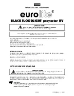 Preview for 24 page of EuroLite BLACK FLOODLIGHT 250W UV-Spot User Manual