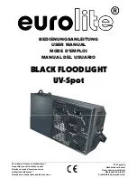 Предварительный просмотр 1 страницы EuroLite BLACK FLOODLIGHT UV-Spot User Manual