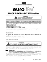 Предварительный просмотр 4 страницы EuroLite BLACK FLOODLIGHT UV-Spot User Manual