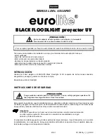 Предварительный просмотр 25 страницы EuroLite BLACK FLOODLIGHT UV-Spot User Manual