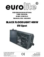 Preview for 1 page of EuroLite BLACK FLOODLIGHT User Manual