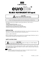 Preview for 11 page of EuroLite BLACK FLOODLIGHT User Manual