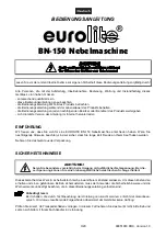 Предварительный просмотр 3 страницы EuroLite BN-150 User Manual