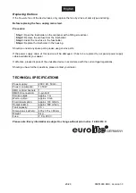 Preview for 20 page of EuroLite BN-150 User Manual