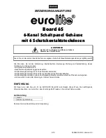 Предварительный просмотр 3 страницы EuroLite Board 6S User Manual