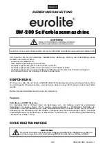 Предварительный просмотр 3 страницы EuroLite BW-200 User Manual