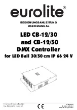 EuroLite CB 12/30 User Manual preview