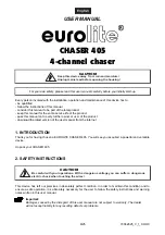 Предварительный просмотр 9 страницы EuroLite CHASER 405 User Manual