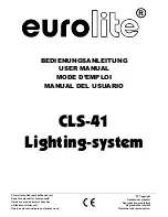 EuroLite CLS-41 User Manual предпросмотр