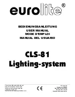 Предварительный просмотр 1 страницы EuroLite CLS-81 User Manual