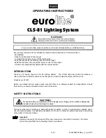 Предварительный просмотр 11 страницы EuroLite CLS-81 User Manual