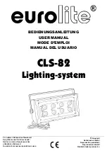 Предварительный просмотр 1 страницы EuroLite CLS-82 User Manual