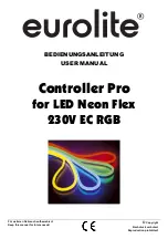 EuroLite Controller Pro User Manual preview