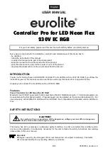 Предварительный просмотр 8 страницы EuroLite Controller Pro User Manual