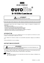 Preview for 19 page of EuroLite D-10 Lighting Effect User Manual