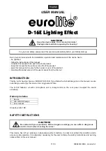 Preview for 11 page of EuroLite D-16E User Manual