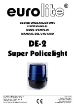 EuroLite DE-2 User Manual preview