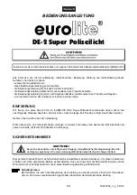 Preview for 4 page of EuroLite DE-2 User Manual