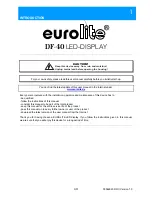 Предварительный просмотр 3 страницы EuroLite DF40 User Manual