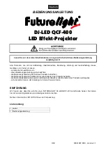 Предварительный просмотр 3 страницы EuroLite DJ-LED QCF-400 User Manual