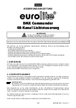 Предварительный просмотр 3 страницы EuroLite DMX Commander 24/48 User Manual