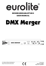 Предварительный просмотр 1 страницы EuroLite DMX Merger User Manual